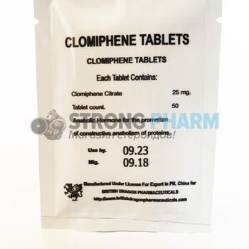 Купить Clomiphene (50 таблеток по 25 мг) в Москве от British Dragon